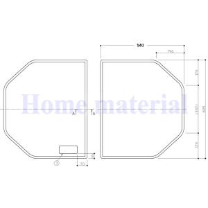 TOTO お風呂のふた 風呂ふた 組みふた バスルーム ワイド浴槽 1300用