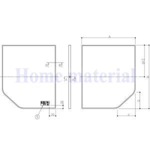 お風呂のふた TOTO 風呂ふた 組み合わせ式 組みふた 断熱風呂蓋 EKK84129W (後継品 AFKK84129W ) 695×1280｜homematerial