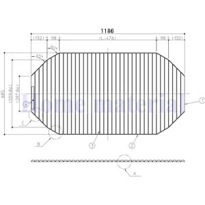 TOTO お風呂のふた 風呂ふた シャッター式 巻きふた 1100 楕円浴槽用