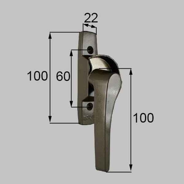 送料無料 LIXIL リクシル トステム 窓（サッシ） 引違い錠 錠（クレセント） 右側用 ネジカバ...