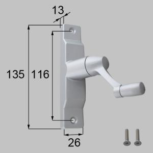 送料無料 LIXIL リクシル トステム 窓（サッシ） ガラスルーバー窓 オペレーターハンドル FNMS189｜homematerial