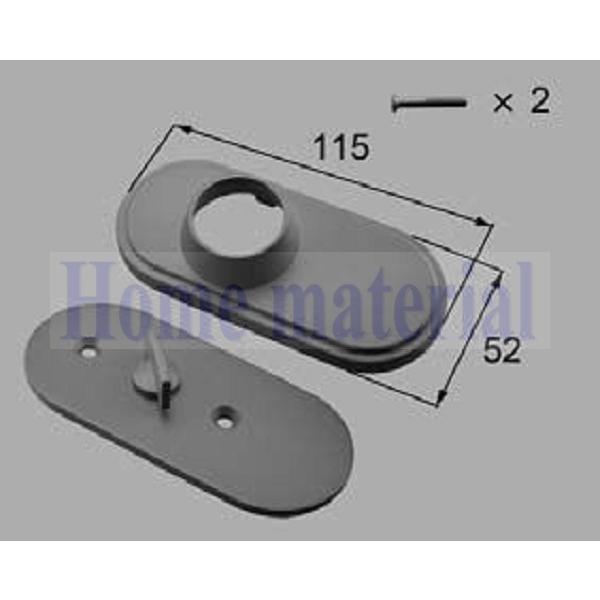 LIXIL 新日軽 ハンドル/クレセント/錠類 <錠類・ハンドル・シリンダー>補助錠用エスカッション...