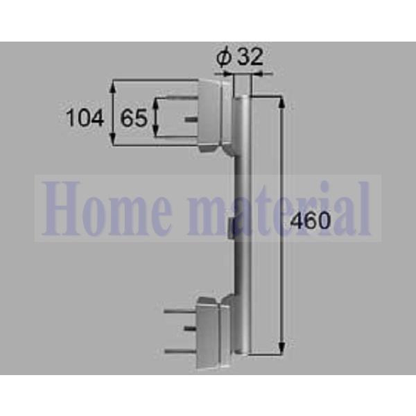LIXIL 新日軽 ハンドル/クレセント/錠類 <錠類・ハンドル・シリンダー> プッシュプルハンドル...