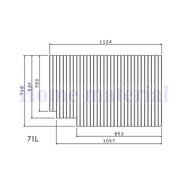 お風呂のふた TOCLAS トクラス  (旧ヤマハ） 71L （ 品番 ） GFFMBAW2AX (...