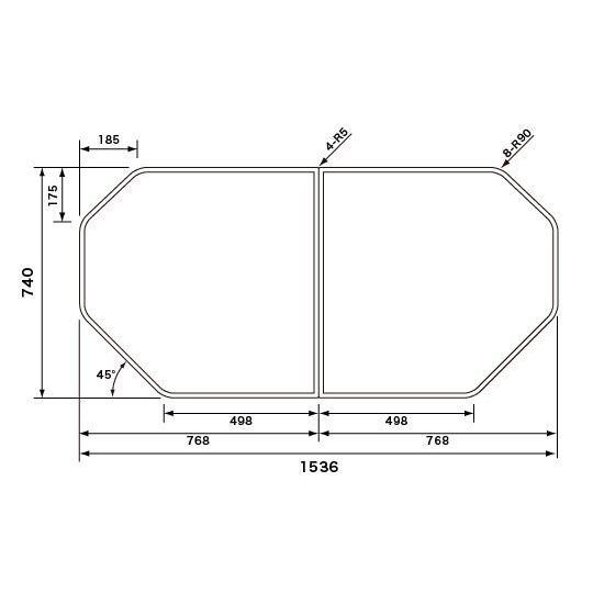 お風呂のふた パナソニック 松下電工 ナショナル 断熱組フタ 組みふた RLA74KF9M (後継品...