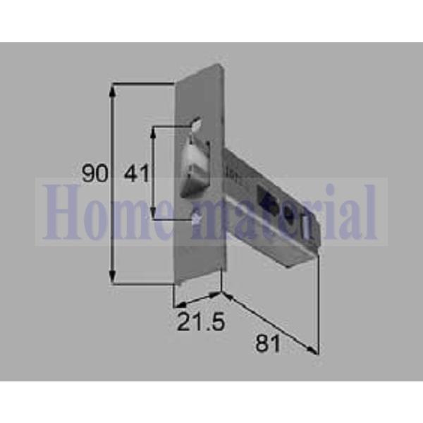 LIXIL 新日軽 ハンドル/クレセント/錠類 <錠類・ハンドル・シリンダー> 錠ケース H(シルバ...