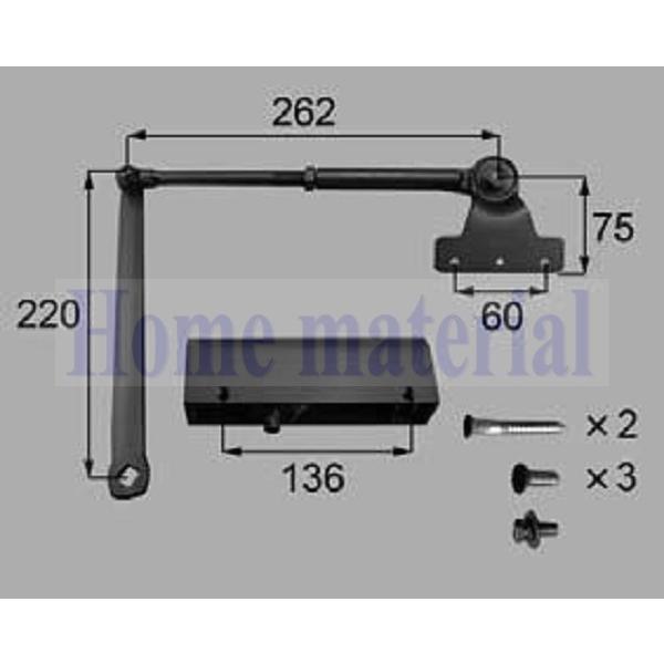 LIXIL 新日軽 ドアチェーン/ドアクローザー/引戸クローザー類< ドアチェック・アオリ止め> ド...
