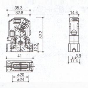 YKK 浴室 浴室ドア用部品 戸車 品番:HH−K-39717 管理ナンバー YKB09059｜homematerial