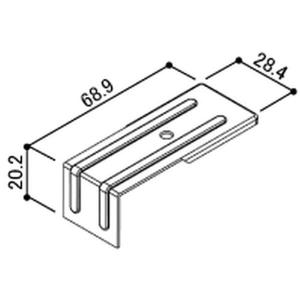 送料込み YKK エクステリア フェンス 固定金具 上部固定金具（ねじ付）HH3K18441｜homematerial