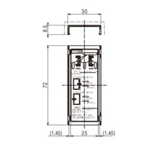 送料込み YKK 室内建具 室内ドア部品 丁番 丁番ケースカバー HHK35798 部品コード RBHHW-HHK35798｜homematerial