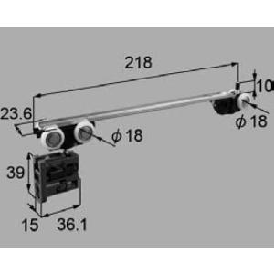 LIXIL リクシル トステム 室内建具 上吊引戸 調整吊り車 吊車B 引込み戸用 MDV114 （10WL) 注：ピン位置218mm｜homematerial
