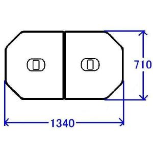 お風呂のふた TOTO 風呂ふた 軽量把手付組み合わせ式 組みふた 外寸：1340×710mm PCF1420N#N11 トト｜homematerial