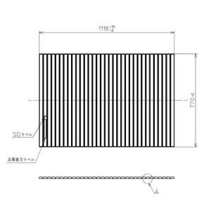 TOTO お風呂のふた 風呂ふた 軽量シャッター式 巻きふた 外寸：778