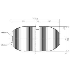 お風呂のふた TOTO 風呂ふた スーパーエクセレントバス用 軽量シャッター式 巻きふた 外寸：1526×780mm PCS1651 #N11 (品番変更 PCS1651N#NW1)｜homematerial