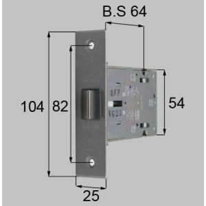 ○1 LIXIL リクシル トステム 玄関ドア 箱錠 ラッチ箱錠 MIWA 商品コード QDC18A （QDC-18A）
