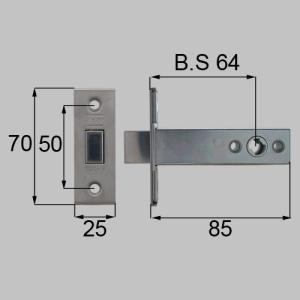LIXIL リクシル トステム 玄関ドア 箱錠 サブ箱錠 商品コード QDC19 （QDC-19）
