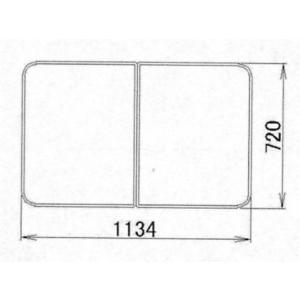 トステム お風呂のふた バスルーム 浴槽 組み 風呂ふた（2枚組み） 風呂ふた 組みふた 商品コード : RMBX023｜homematerial