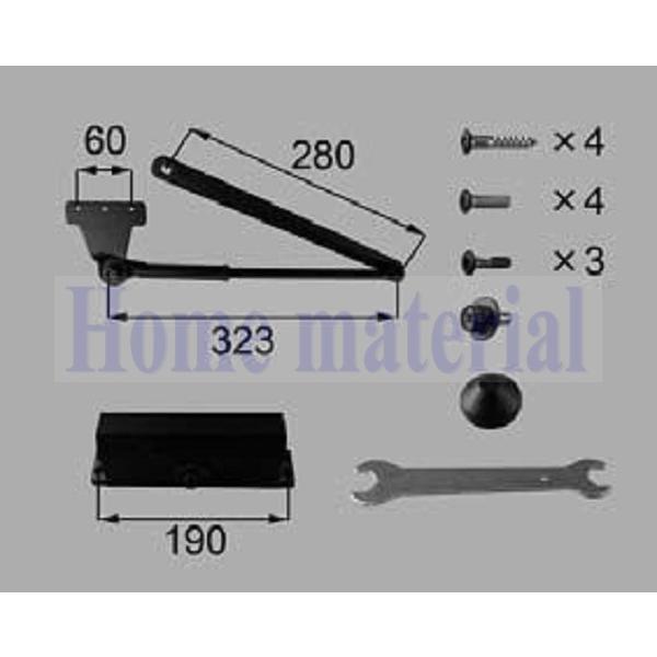新日軽 ドアチェーン/ドアクローザー/引戸クローザー類< ドアチェック・アオリ止め> ドアクローザー...