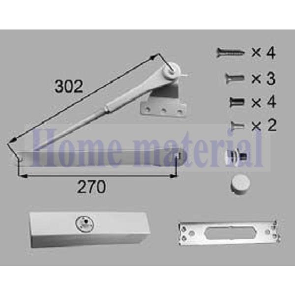 新日軽 ドアチェーン/ドアクローザー/引戸クローザー類< ドアチェック・アオリ止め> ドアクローザー...