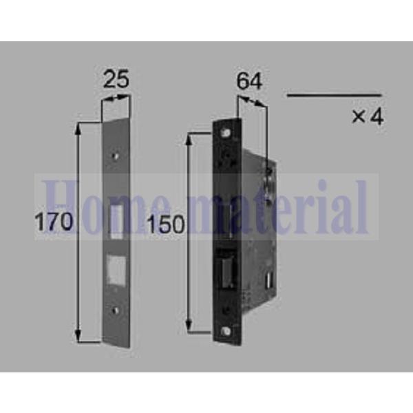 LIXIL 新日軽 ハンドル/クレセント/錠類 <錠類・ハンドル・シリンダー> プッシュブルハンドル...
