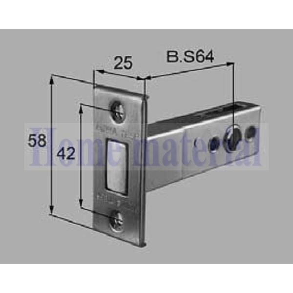 LIXIL 新日軽 ハンドル/クレセント/錠類 <錠類・ハンドル・シリンダー> 補助ケース S(シル...
