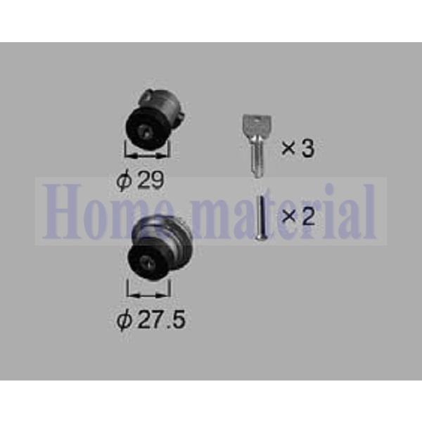LIXIL 新日軽 ハンドル/クレセント/錠類 <錠類・ハンドル・シリンダー> 主錠・補助錠シリンダ...