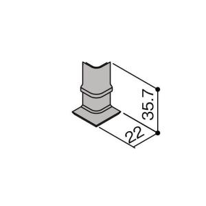 トステム 内装リフォーム商品 リノバ 3.リノバ 廻り縁用コーナーキャップ スリム 入隅用 P/クリエペール NZDP219 10個入り 1梱包｜homematerial