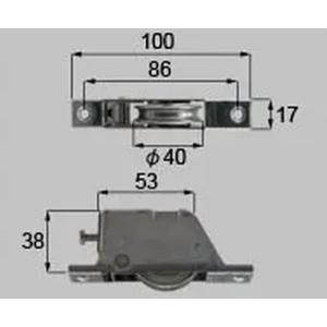 軽自動車　部品 LIXIL（リクシル） 送料無料 新日軽 部品 網戸 引き違い網戸 戸車 NM