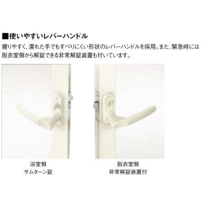 ドアハンドル　浴室使用可　新品 LIXIL（リクシル） トステム 浴室 バスルーム用 框ドア SE型 開きドア