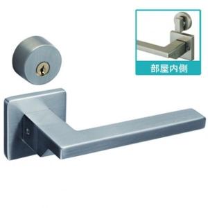 送料無料 WOODONE ウッドワン レバーハンドルセット鍵付錠 F型