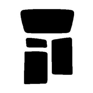 リヤーセット　リヤー１枚貼り用 ゼロブラック　スズキ　ワゴンR 4ドア(1+2)CT21S・CT51...