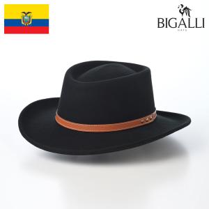 BIGALLI（ビガリ） つば広フェルトハット メンズ レディース 中折れ