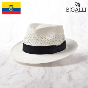 BIGALLI ハット メンズ パナマハット パナマ帽 中折れ