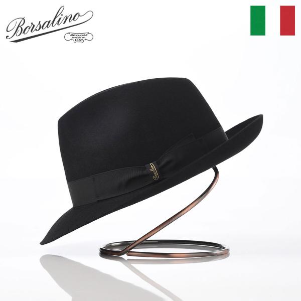 Borsalino 帽子 中折れハット フェルト帽 秋 冬 メンズ レディース 中折れ帽 Aless...