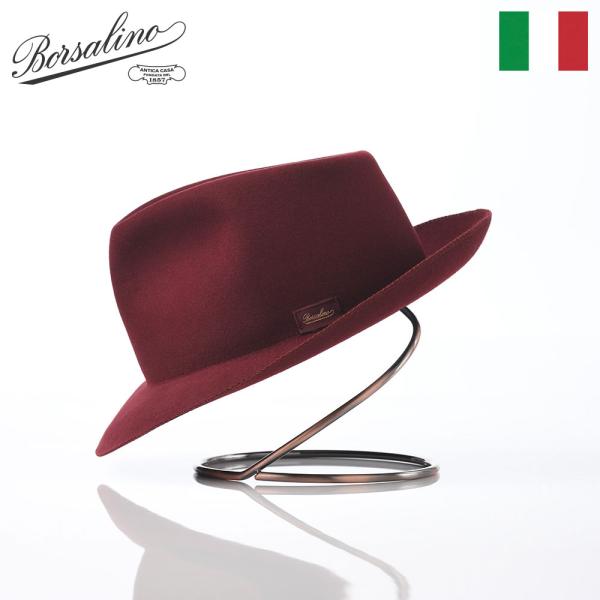 Borsalino 帽子 父の日 中折れハット フェルト帽 秋冬 メンズ Alessandria r...