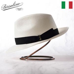 Borsalino ボルサリーノ パナマ帽 パナマハット 中折れハット 春 夏 メンズ ブランド Panama Extra Fine（パナマ エクストラファイン） 140339 ブラックリボン｜homeroortega