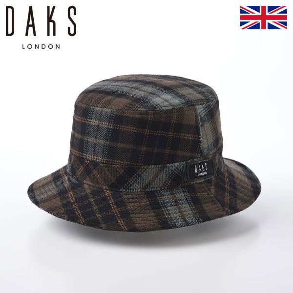 DAKS バケットハット サファリハット メンズ 帽子 秋冬 日本製 Safari Wool Tar...