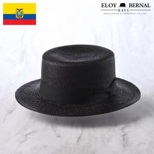 ELOY BERNAL 帽子 父の日 パナマ帽 春 夏 メンズ 大きいサイズ 紳士帽 カンカン帽 ブランド エクアドル CORDOBES（コルドバ） ブラック｜homeroortega