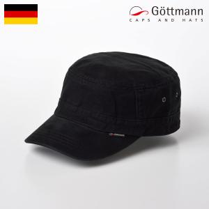 Gottmann ワークキャップ メンズ 春夏 帽子 父の日 キャップ シンプル Santiago cap（サンティアゴ キャップ）ブラック｜メンズハット・帽子専門店 時谷堂