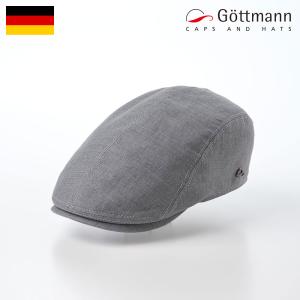 [父の日セール]Gottmann ハンチング帽 帽子 父の日 春 夏 キャップ CAP メンズ レディース ブランド UV対策 Jackson Linen G2638100 グレー｜homeroortega