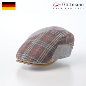 P2倍 Gottmann ハンチング帽 帽子 メンズ レディース キャップ CAP 春 夏 大きいサイズ Daytona Linen（デイトナ リネン） G2813545 ブラウン｜homeroortega