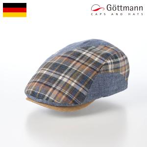 [父の日セール]Gottmann ハンチング帽 帽子 父の日 メンズ レディース キャップ CAP 春 夏 大きいサイズ Daytona Mischen（デイトナ ミシエン） G2813604 ブルー｜homeroortega