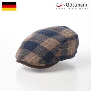 Gottmann ハンチング帽 メンズ レディース 帽子 父の日 秋 冬 キャップ 大きいサイズ Jackson Overcheck（ジャクソンオーバーチェック）G2638580 ブルー｜homeroortega