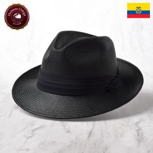 HomeroOrtega パナマハット パナマ帽 メンズ 帽子 中折れハット 黒 オメロオルテガ CAVALIERE REY(カバリエレ レイ)ブラック 父の日ギフト 爆買｜メンズハット・帽子専門店 時谷堂