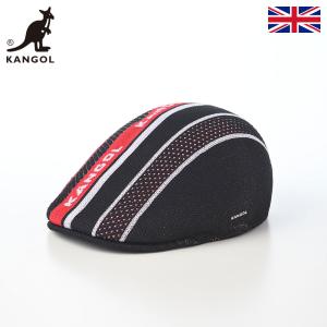 KANGOL カンゴール 帽子 ハンチング メンズ レディース おしゃれ TROPIC GAME STRIPE 507（トロピック ゲーム ストライプ） ブラック 母の日ギフト