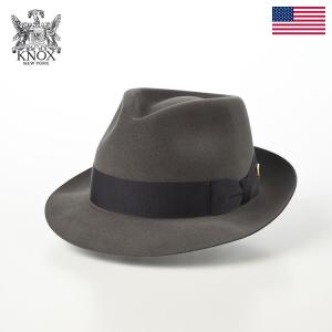 KNOX（ノックス） 中折れハット フェルトハット 帽子 メンズ