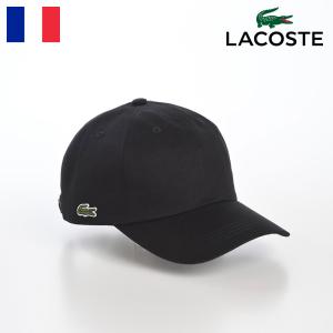 LACOSTE キャップ CAP 帽子 メンズ レディース 春夏秋冬 ラコステ COTTON TWILL CAP（コットンツイルキャップ） L1278 ブラック｜homeroortega