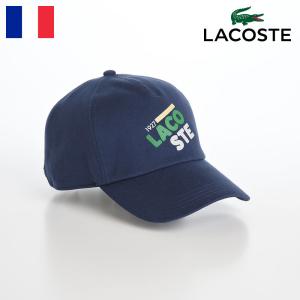 LACOSTE キャップ CAP 帽子 父の日 ベースボールキャップ メンズ レディース 春夏秋冬 ラコステ PRINT LOGO CAP(プリントロゴ キャップ) L7104 ネイビー｜homeroortega