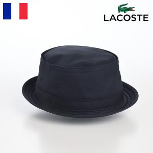 LACOSTE 帽子 ポークパイハット ソフト帽 メンズ レディース 春 夏 TWILL PORKPIE HAT（ツイル ポークパイハット） L1314 ネイビー｜homeroortega