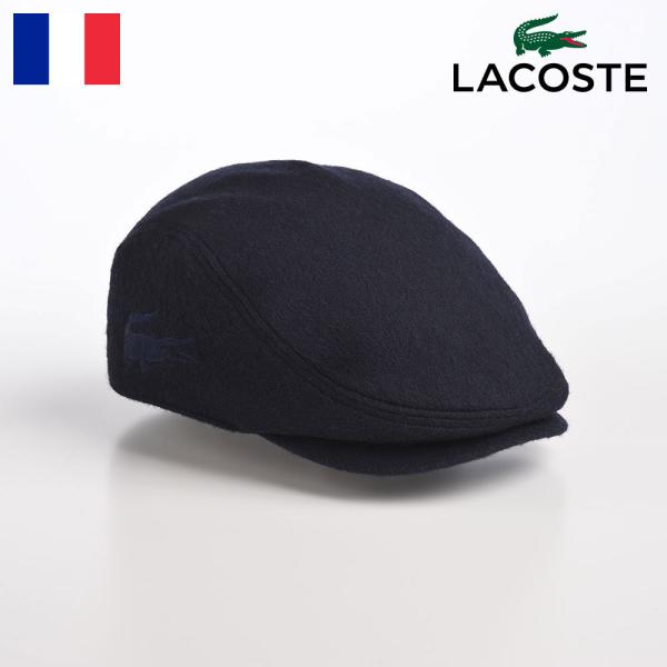 LACOSTE ハンチング帽 メンズ レディース キャップ CAP 帽子 父の日 秋 冬 SIDE ...